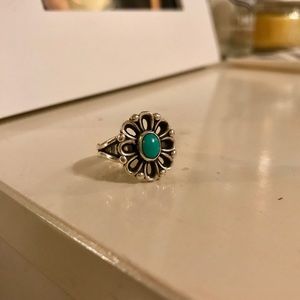James Avery turquoise flower ring